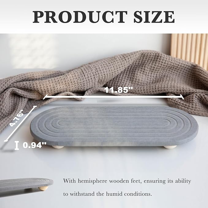 Instant Dry Sink Caddy Organizer | Water Absorbing Tray